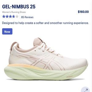 GEL-NIMBUS 25 CREAM/GREEN SIZE 8.5